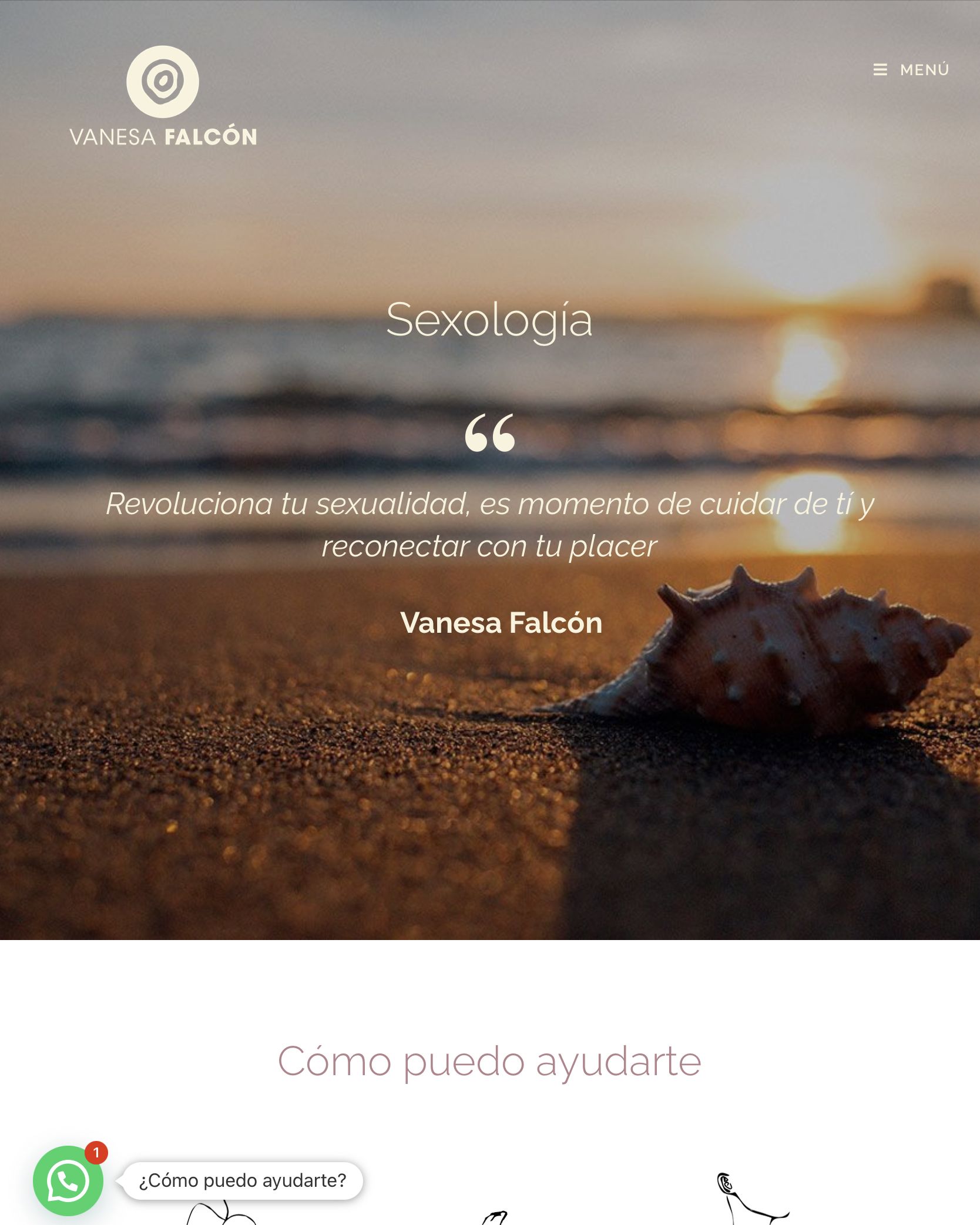 Diseño web Vanesa Falcón / Psicóloga y sexóloga